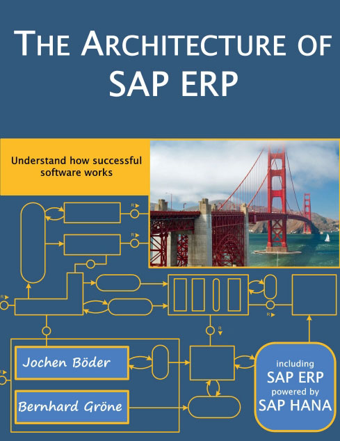 Book cover of The Architecture of SAP ERP: Understand how successful software works